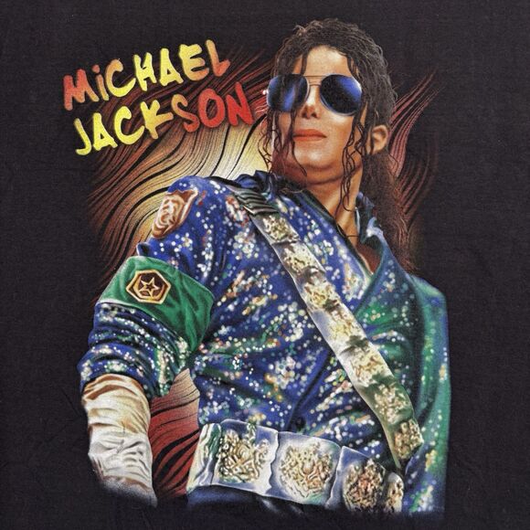Vintage Michael Jackson Rap Tee Style Shirt NOS Rare *READ DESCRIPTION ROT* - XL - Picture 2 of 8
